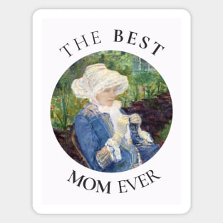 THE BEST KNITTING MOM EVER FINE ART VINTAGE STYLE MOTHER OLD TIMES Magnet